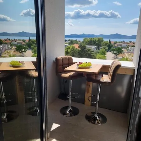 In With Sea View, Balcony, Air Conditioning, Wifi 5114-1 Lägenhet Zadar